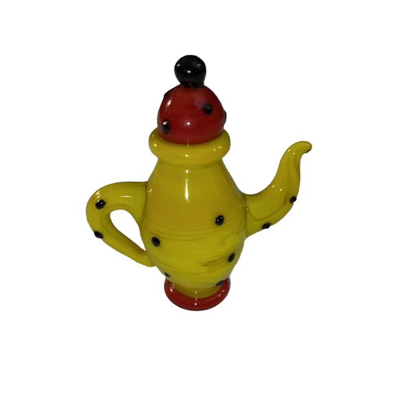 Vintage Global Village Glass Studio Teapot Figurines - Picture 1 of 4